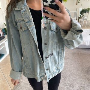 Oversized jean jacket